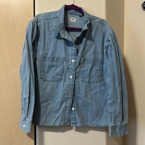 Levis Jean button up shirt